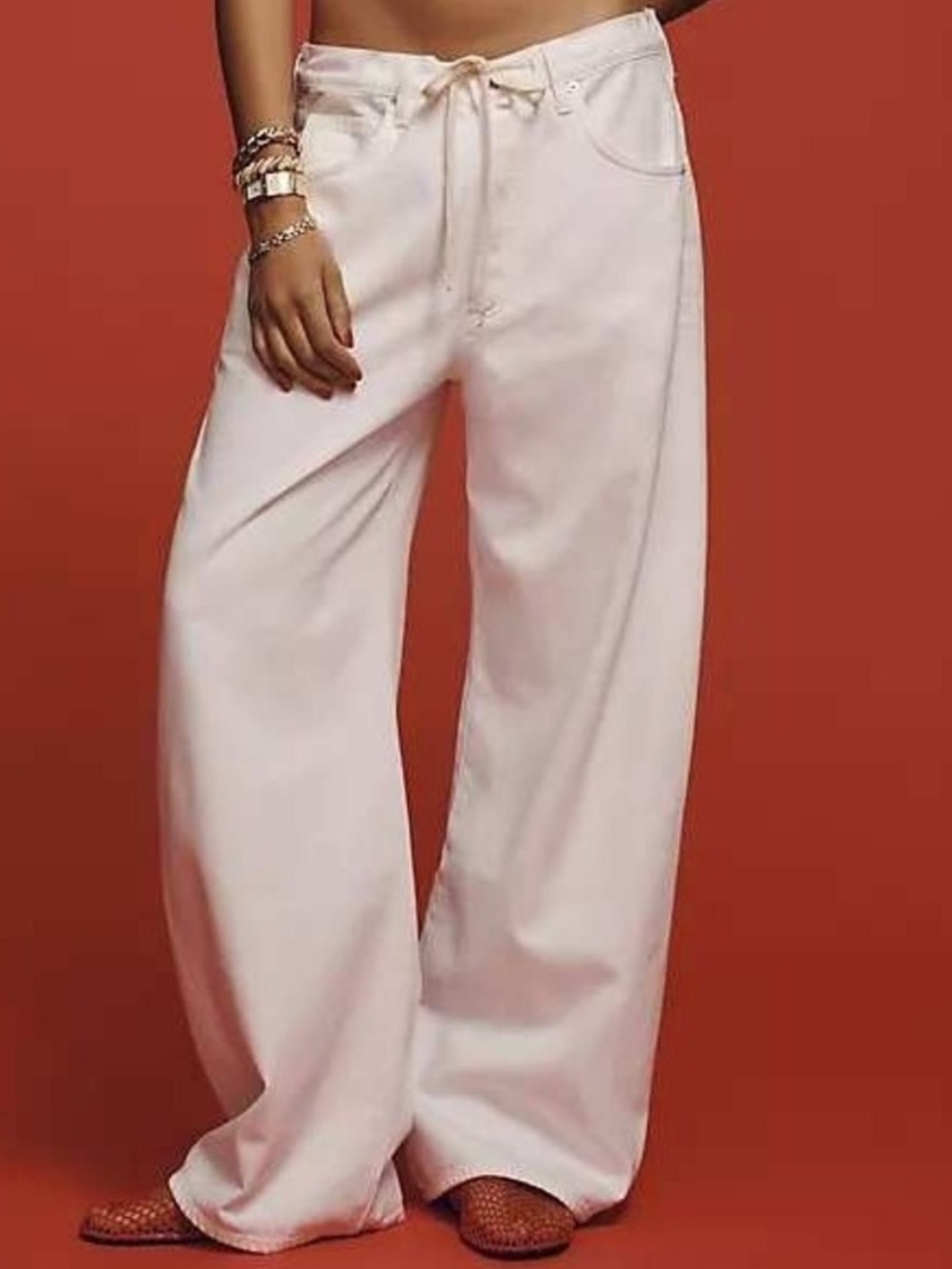 Citizens of humanity Brynn Denim Trouser Jeans Pashmina off white coastal chic